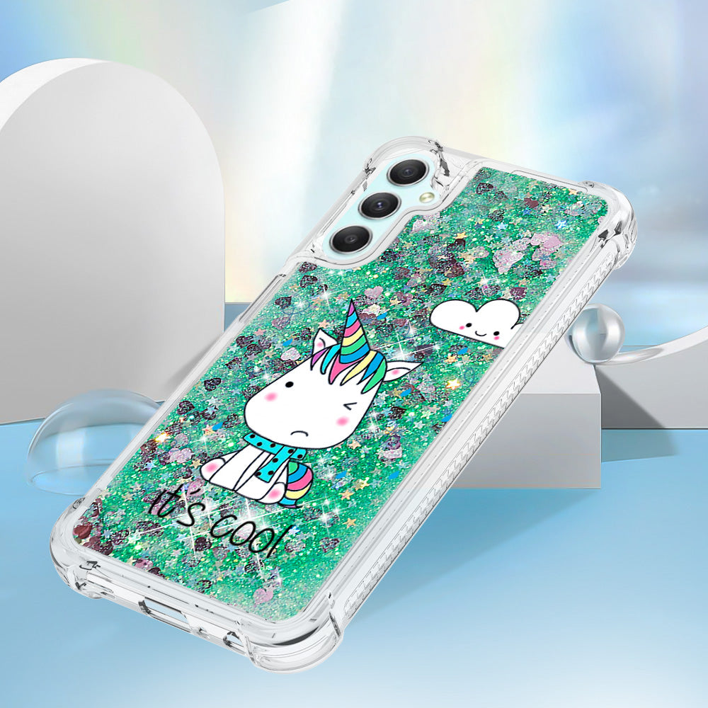 YB Quicksand Series-2 Glitter Liquid Waterfall Case for Samsung Galaxy A25 5G A24 4G Soft TPU Pattern Printing Phone Cover YB Quicksand Series-2 Glitter Liquid Waterfall Case for Samsung Galaxy A25 5G A24 4G Soft TPU Pattern Printing Phone Cover